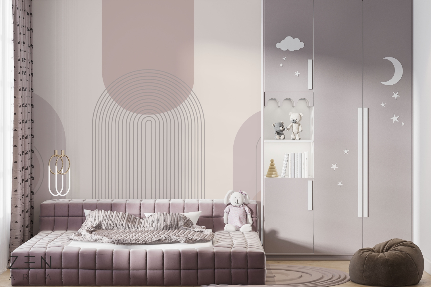 Arch and Circle Forme Cercuri si Linii Mural Wallpaper Fototapet Personalizat Zenaria Tapet Mellow Arches