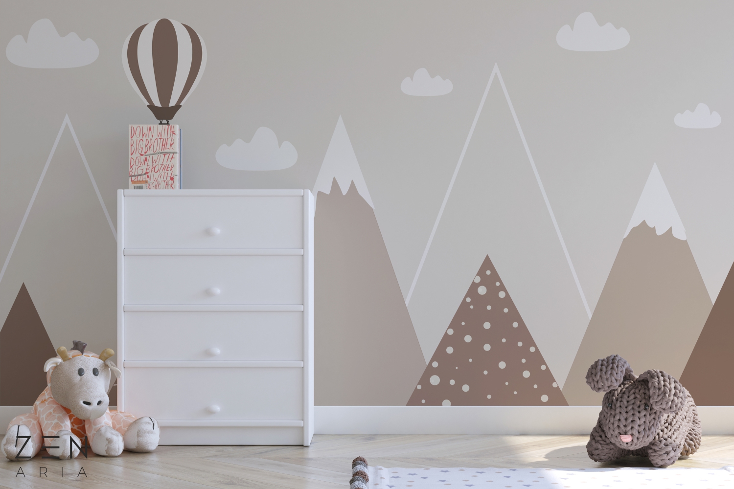 Cloud and Sky Nori si Dealuri Mural Wallpaper Fototapet Personalizat Zenaria Tapet Heights Journey