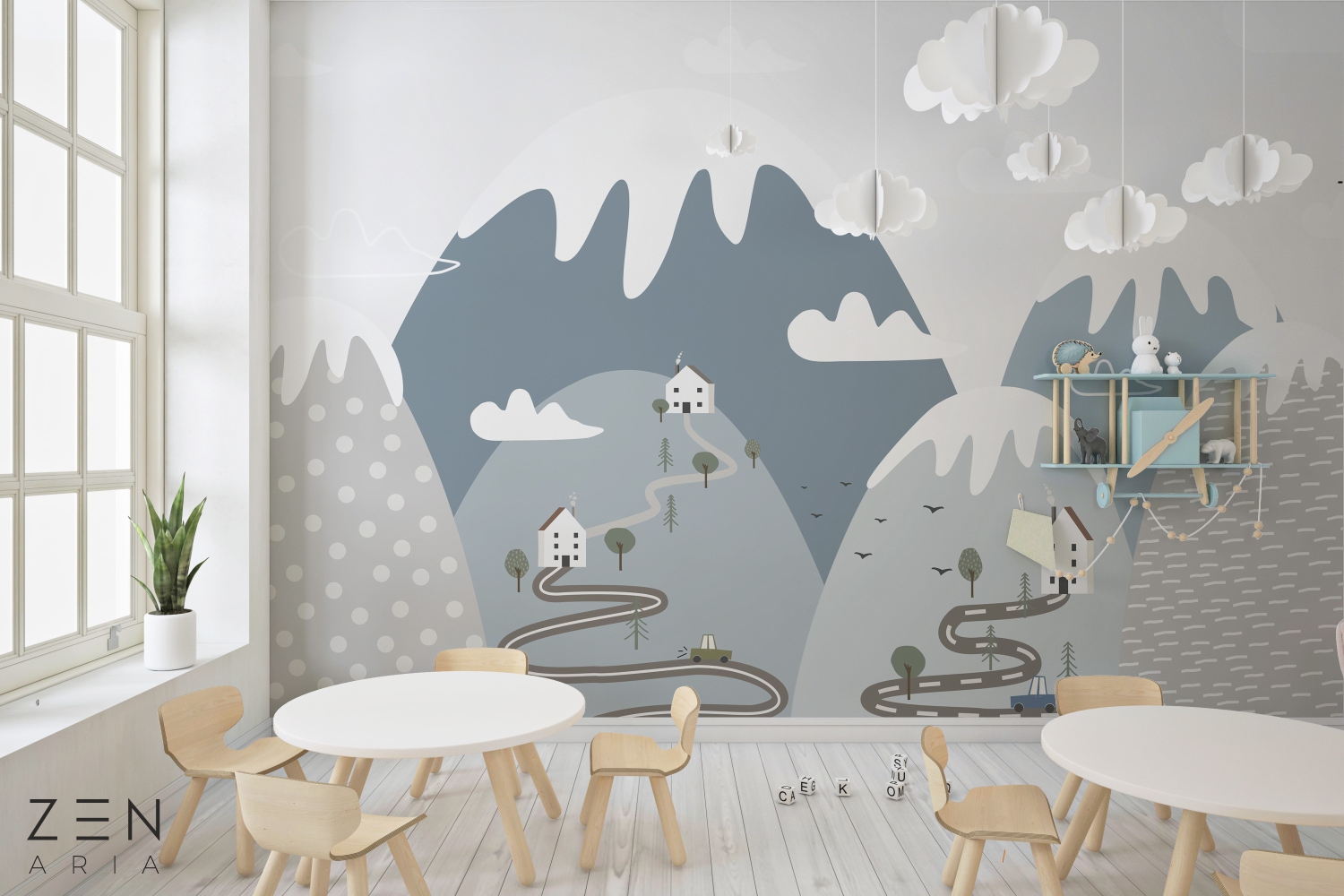 Mountain and Story Peisaj si Montan Mural Wallpaper Fototapet Personalizat Zenaria Tapet Alpine Shelters