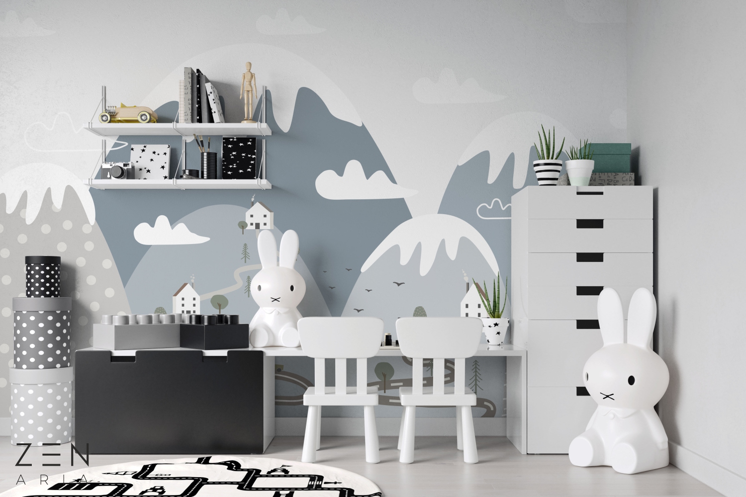 Mountain and Story Peisaj si Montan Mural Wallpaper Fototapet Personalizat Zenaria Tapet Alpine Shelters