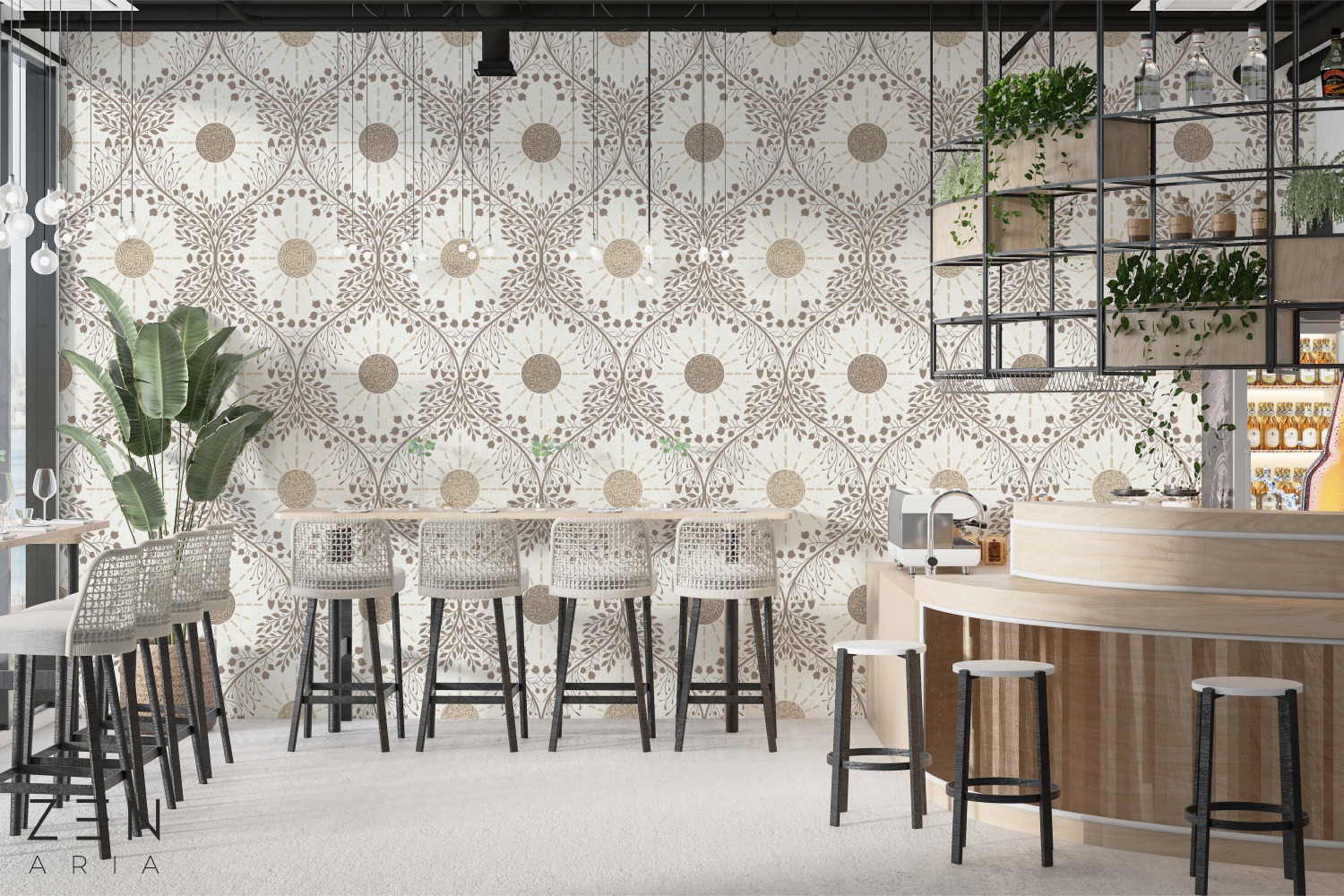 Mushrooms and Flower Soare si Flori Mural Wallpaper Fototapet Personalizat Zenaria Tapet Sun Symmetry