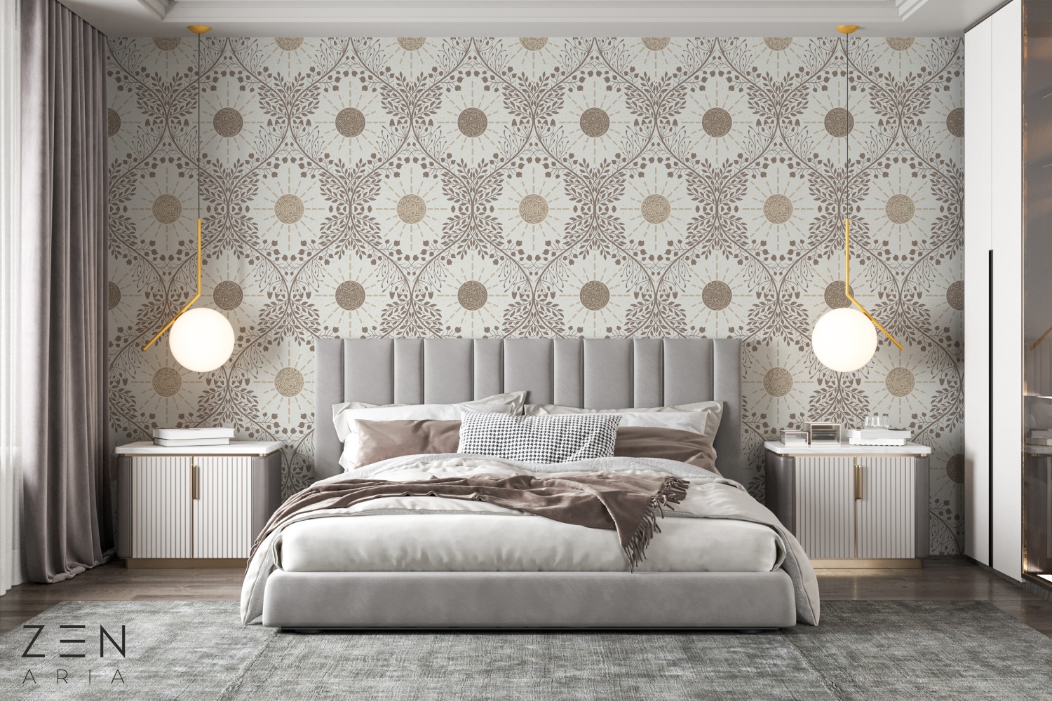 Mushrooms and Flower Soare si Flori Mural Wallpaper Fototapet Personalizat Zenaria Tapet Sun Symmetry