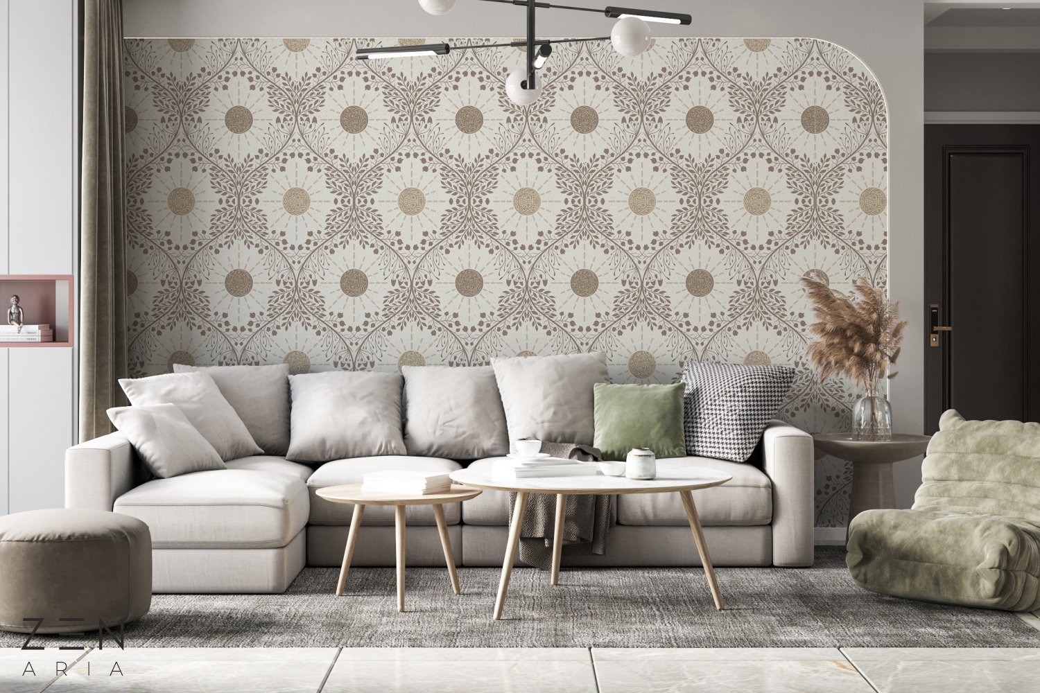 Mushrooms and Flower Soare si Flori Mural Wallpaper Fototapet Personalizat Zenaria Tapet Sun Symmetry