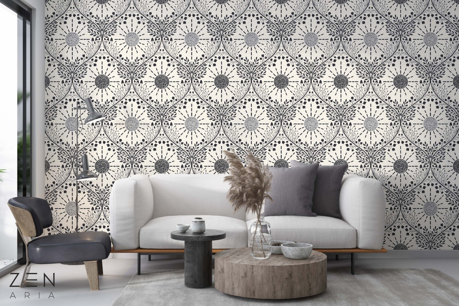 Mushrooms and Flower Soare si Flori Mural Wallpaper Fototapet Personalizat Zenaria Tapet Sun Symmetry