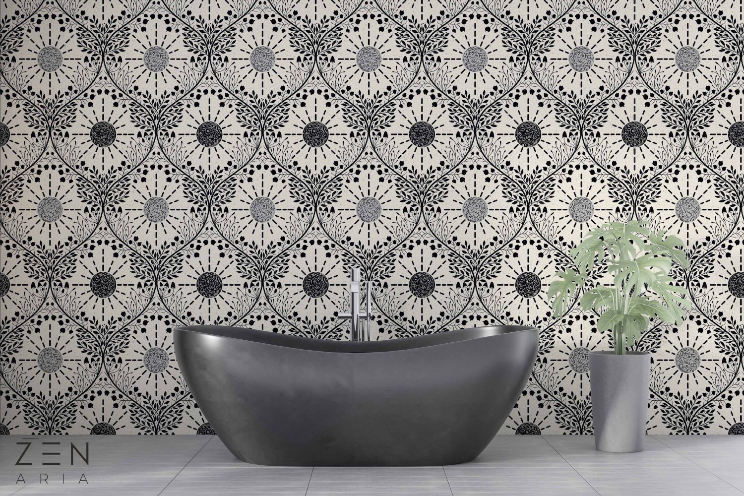 Mushrooms and Flower Soare si Flori Mural Wallpaper Fototapet Personalizat Zenaria Tapet Sun Symmetry