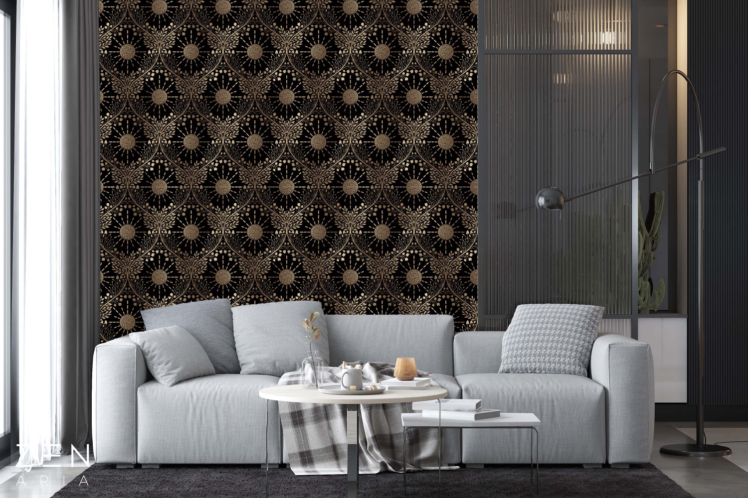 Mushrooms and Flower Soare si Flori Mural Wallpaper Fototapet Personalizat Zenaria Tapet Sun Symmetry