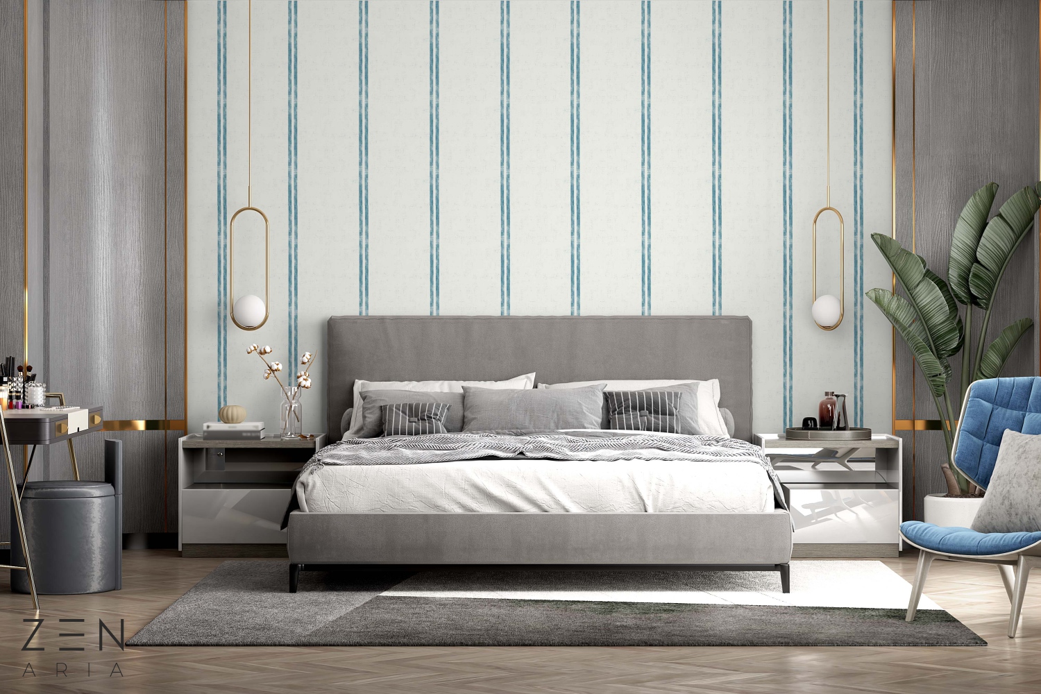 Textured and Lines Linii si Texturate Mural Wallpaper Fototapet Personalizat Zenaria Tapet Vertical Simplicity Crem