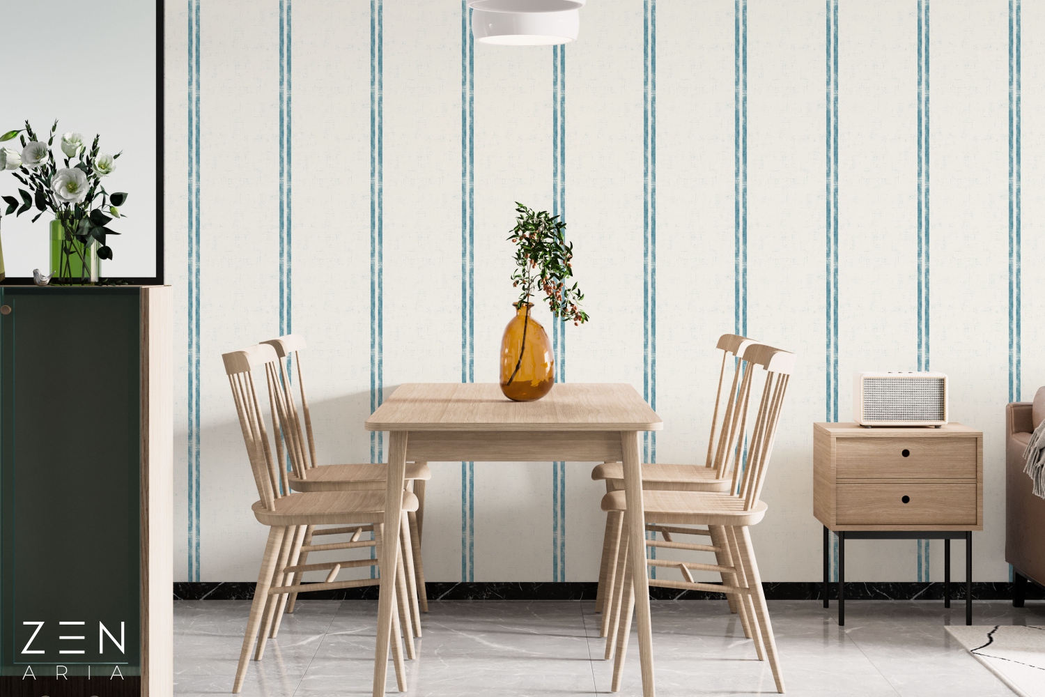 Textured and Lines Linii si Texturate Mural Wallpaper Fototapet Personalizat Zenaria Tapet Vertical Simplicity Crem