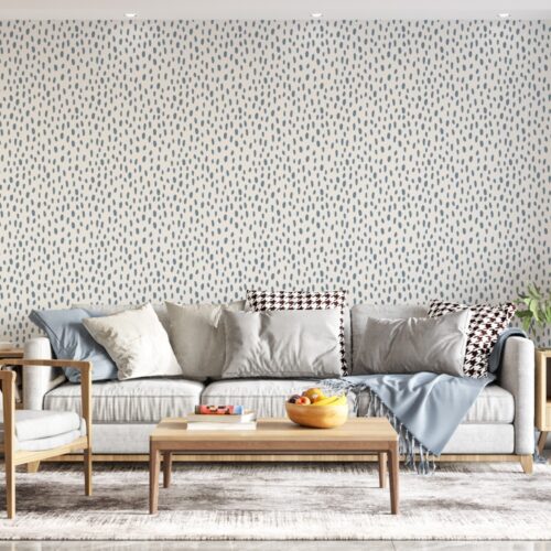 Happy and Points Punte si Pete Mural Wallpaper Fototapet Personalizat Zenaria Tapet Dotted Serenity