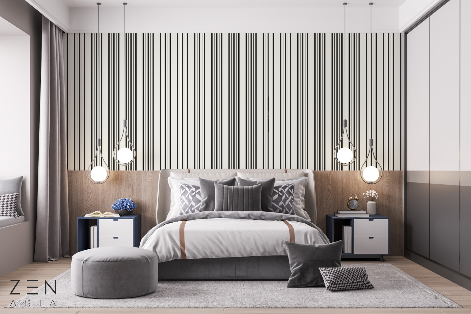 Multiple and Lines Linii si Verticale Mural Wallpaper Fototapet Personalizat Zenaria Tapet Chic Verticals