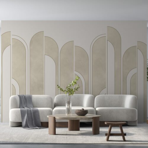 Arches and Texture Linii si Texturi Mural Wallpaper Fototapet Personalizat Zenaria Tapet Sculpted Silhouettes