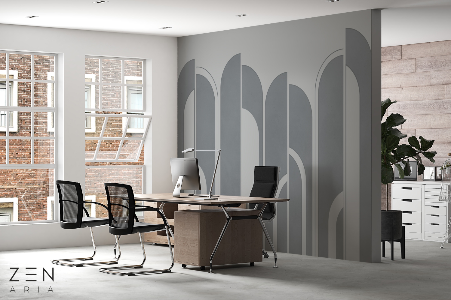 Arches and Texture Linii si Texturi Mural Wallpaper Fototapet Personalizat Zenaria Tapet Sculpted SilhouetteS