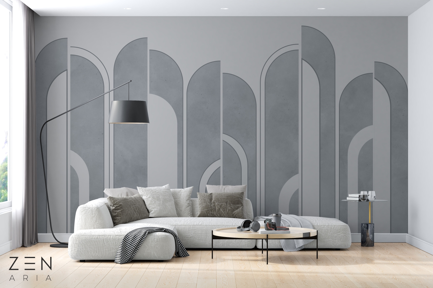 Arches and Texture Linii si Texturi Mural Wallpaper Fototapet Personalizat Zenaria Tapet Sculpted SilhouetteS