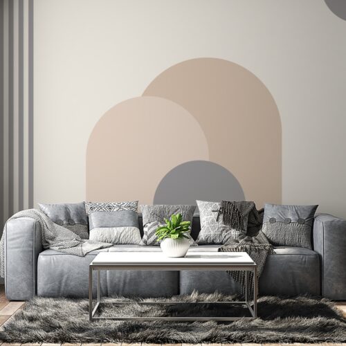 Curves and Geometry Forme si Geometrice Mural Wallpaper Fototapet Personalizat Zenaria Tapet Soft Shapes