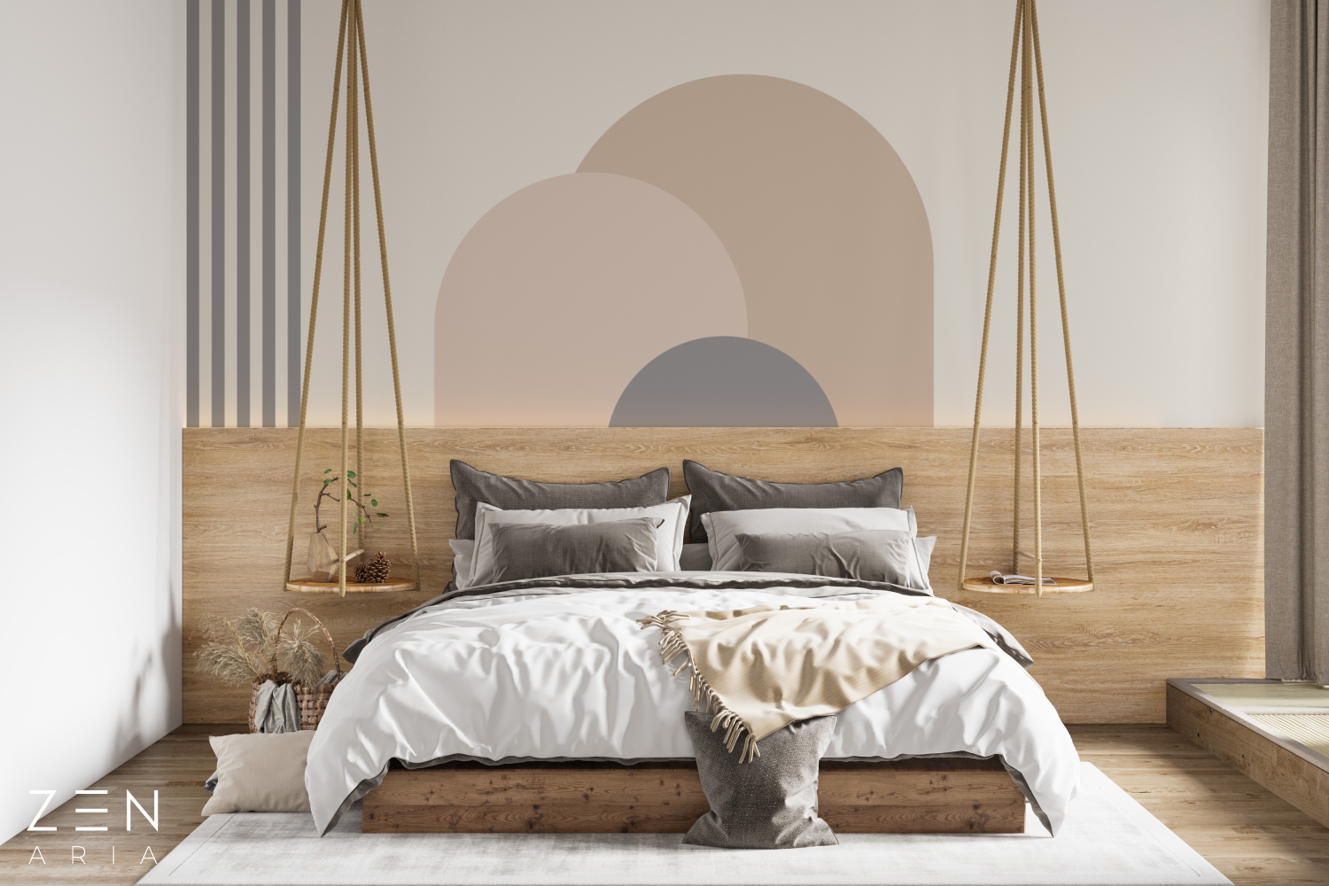 Curves and Geometry Forme si Geometrice Mural Wallpaper Fototapet Personalizat Zenaria Tapet Soft Shapes