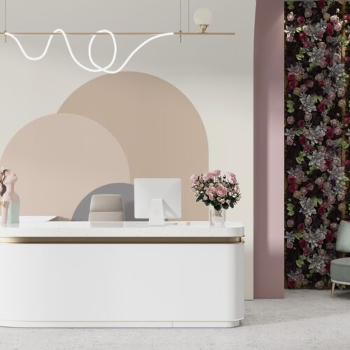 Curves and Geometry Forme si Geometrice Mural Wallpaper Fototapet Personalizat Zenaria Tapet Soft Shapes