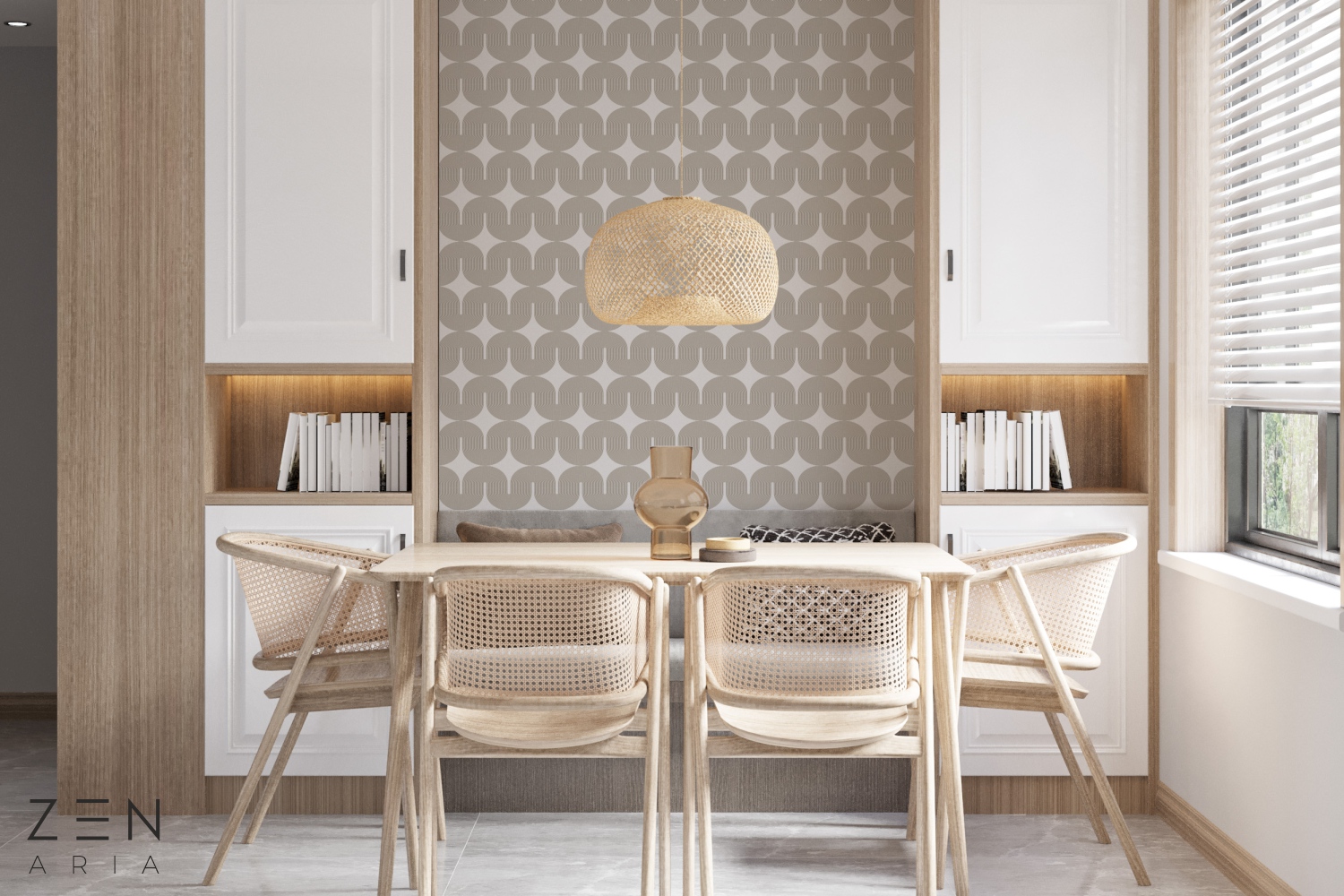 Elegant and Arch Simetrie si Linii Mural Wallpaper Fototapet Personalizat Zenaria Tapet Calm Curves