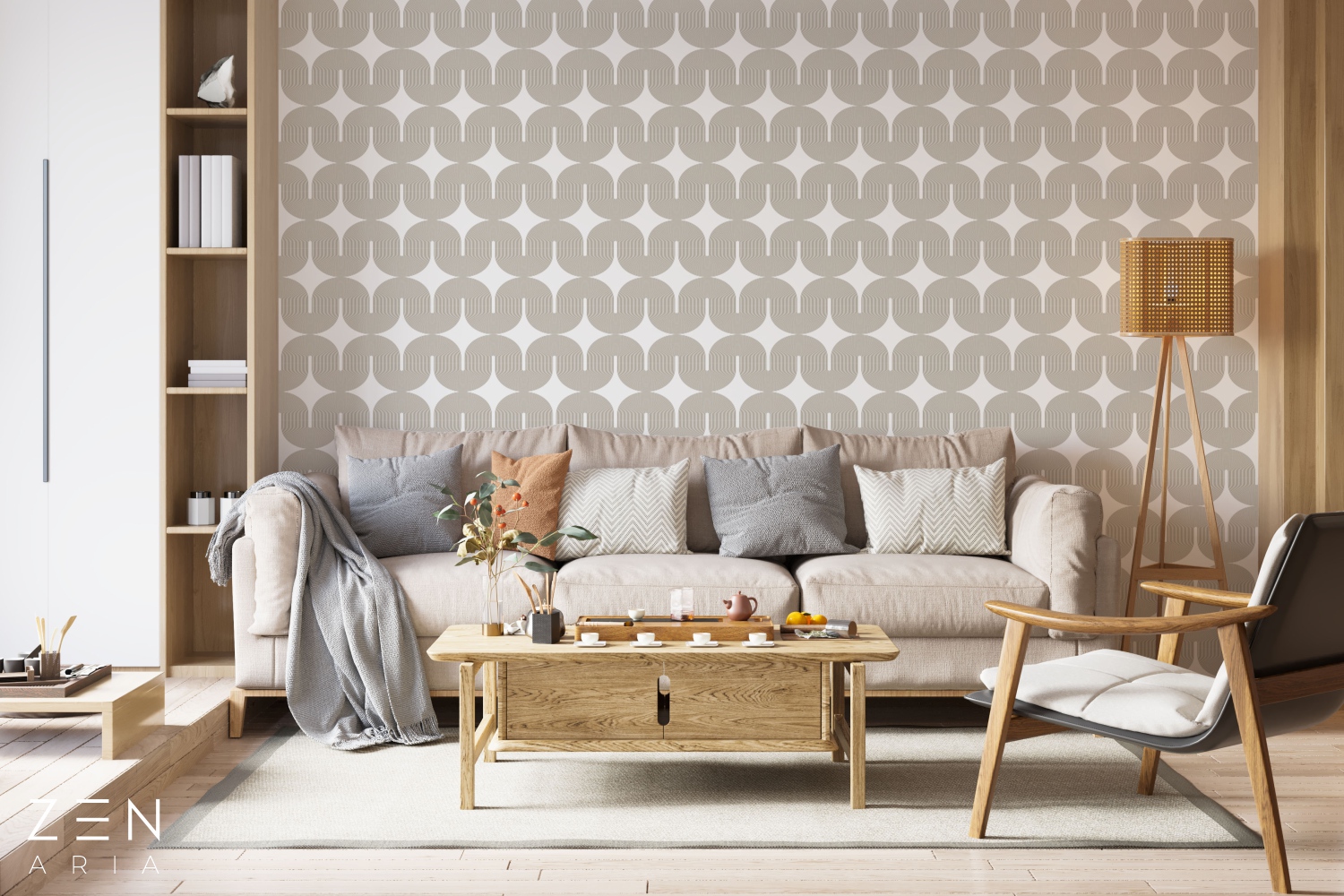 Elegant and Arch Simetrie si Linii Mural Wallpaper Fototapet Personalizat Zenaria Tapet Calm Curves