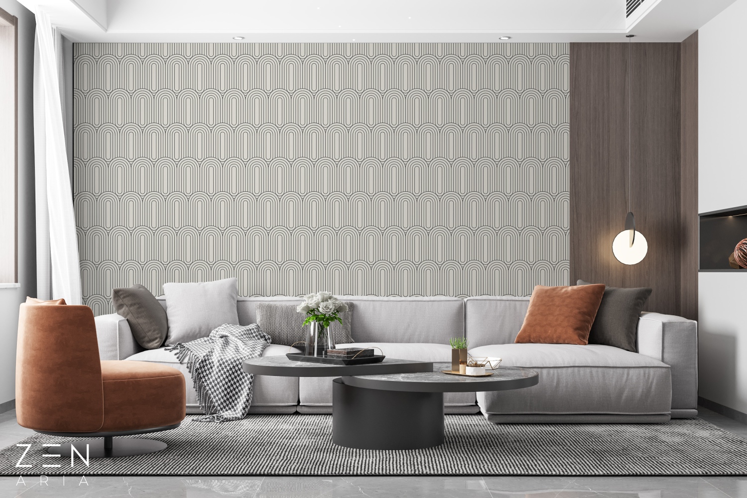 Lines and Forms Arce si Simetrie Mural Wallpaper Fototapet Personalizat Zenaria Tapet Elegant Curves