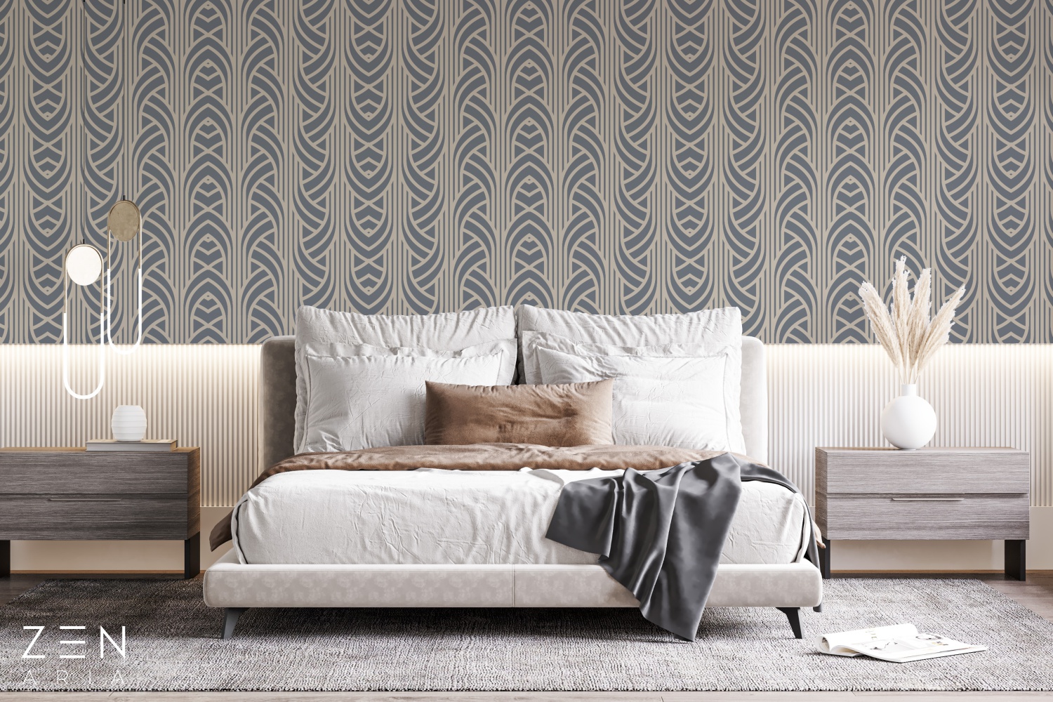 Simetry and Lines Verticale si Simetrice Mural Wallpaper Fototapet Personalizat Zenaria Tapet Linear Luxury