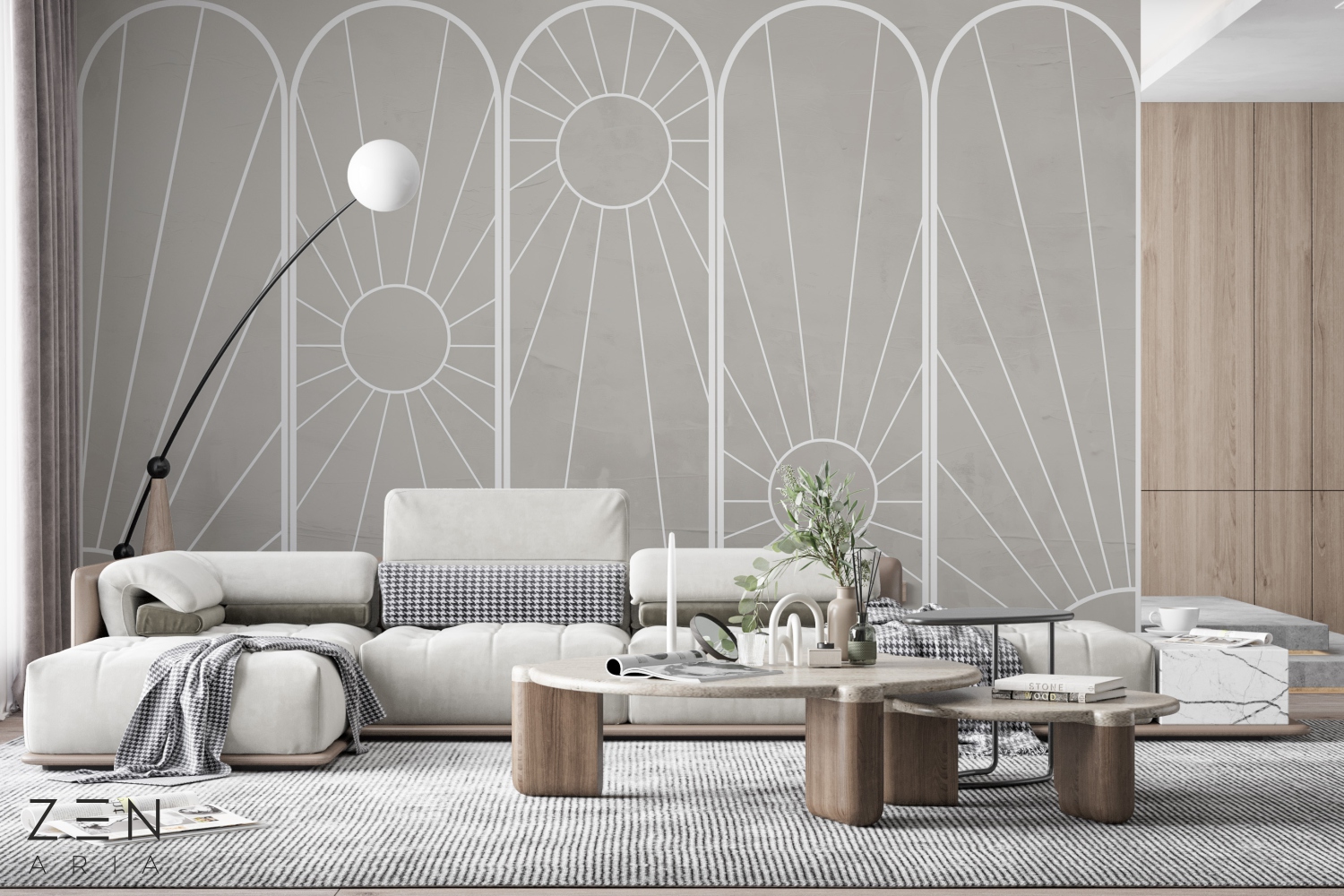 Light and Shine Soare si Luminos Mural Wallpaper Fototapet Personalizat Zenaria Tapet Sunrise Lines